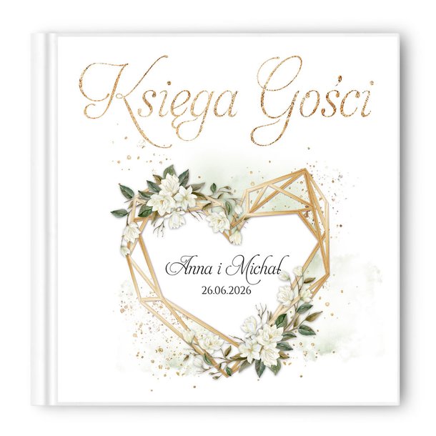 Księga gości weselnych - białe/czarne karty - Ariana2