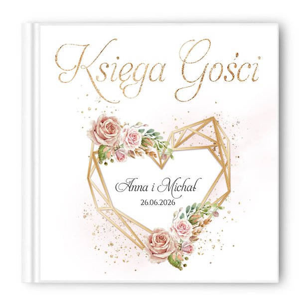 Księga gości weselnych - białe/czarne karty - Ariana2