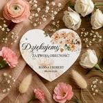 Podziękowania dla gości magnesy - Amber