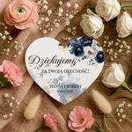 Podziękowania dla gości magnesy - Amber