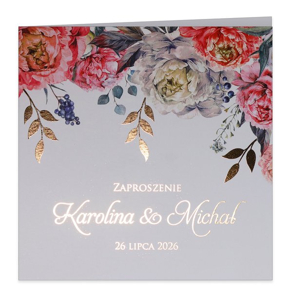 Próbki Złocone Zaproszenia Elza