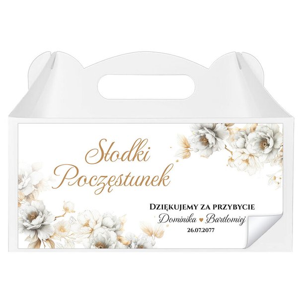 Naklejki na pudełka na ciasto 3 szt. - Dafne2
