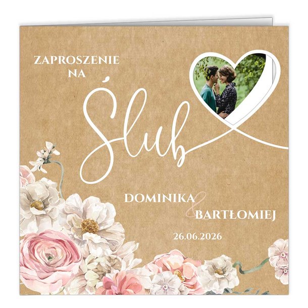 Próbki zaproszeń Ślubnych K20
