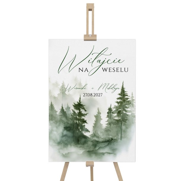 Tablica powitalna na wesele 70x50cm - Daniela 3