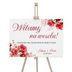 Tablica powitalna na wesele 50x70cm - Amber 2