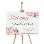 Tablica powitalna na wesele 50x70cm - Amber 3