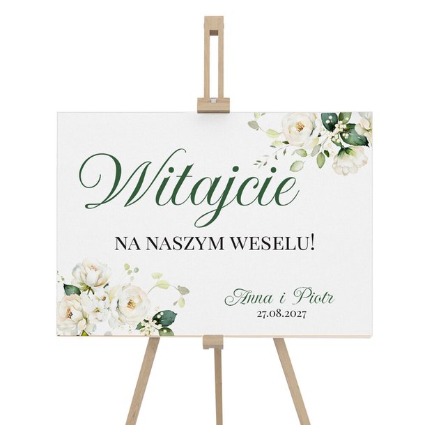 Tablica powitalna na wesele 50x70cm - Amber 4