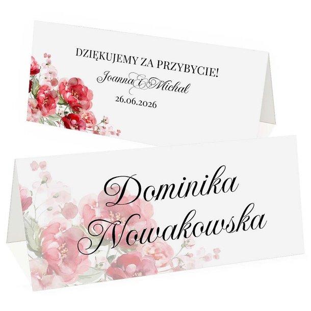 Winietki na stół - Amber