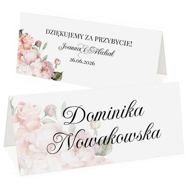 Winietki na stół - Amber