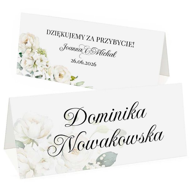 Winietki na stół - Amber