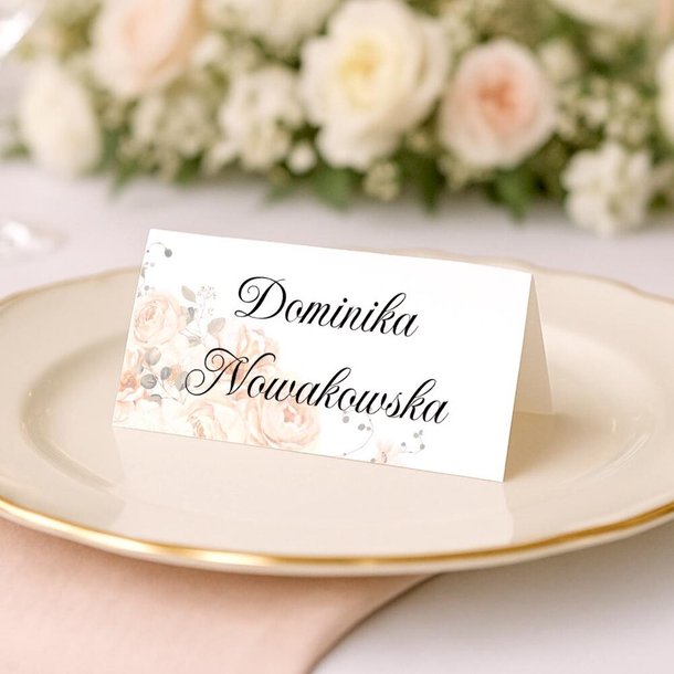 Winietki na stół - Amber