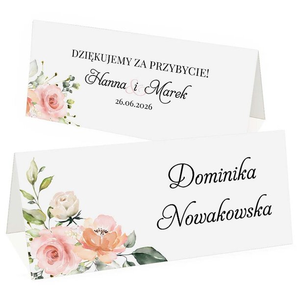 Winietki na stół - Julia