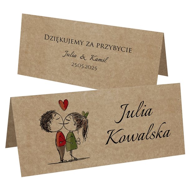 Winietki EKO na stół Ludki