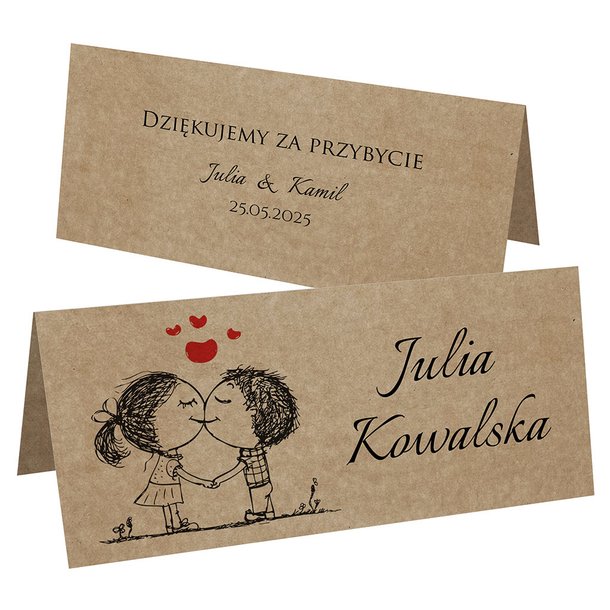 Winietki EKO na stół Ludki