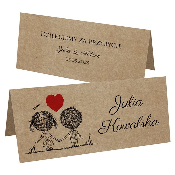Winietki EKO na stół Ludki