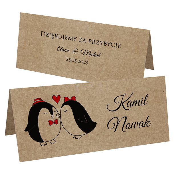 Winietki EKO na stół Ludki