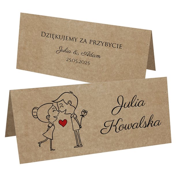 Winietki EKO na stół Ludki