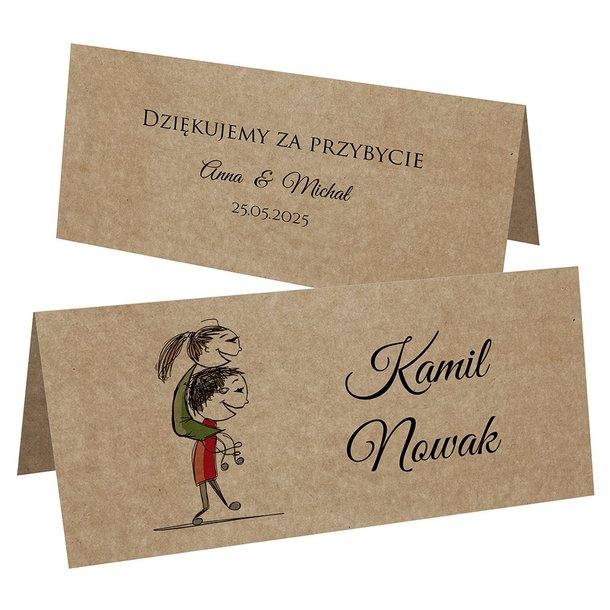 Winietki EKO na stół Ludki