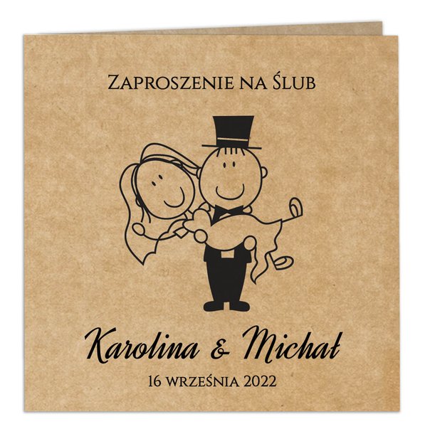 Zaproszenia Ślubne Eko Ludki