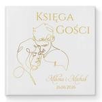 Księga gości weselnych - białe/czarne karty - Freja