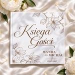 Księga gości weselnych - białe/czarne karty - Bella