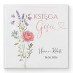 Księga gości weselnych - białe/czarne karty - Fiorella