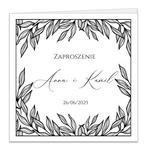 Zaproszenia złocone Ofelia2