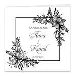 Zaproszenia złocone Ofelia2