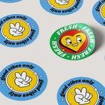 Personalizowane Naklejki Firmowe - Koło - Dowolny projekt