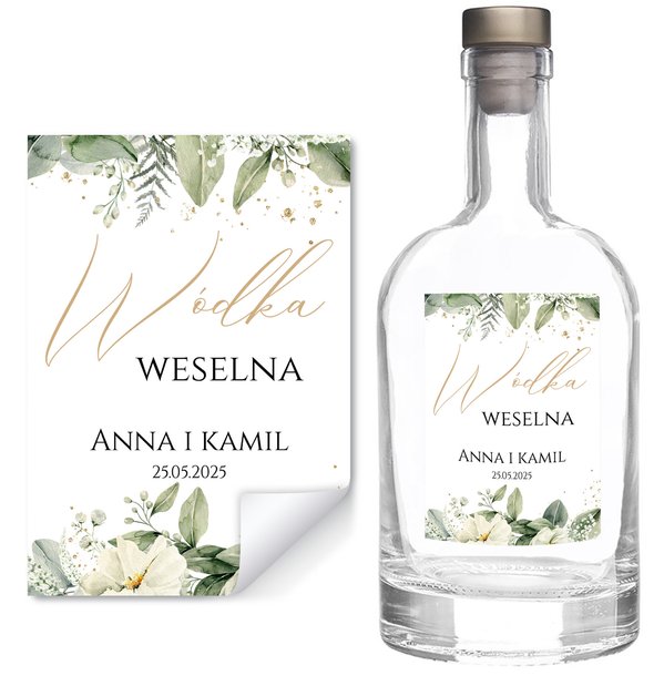Naklejki na butelki Emilia