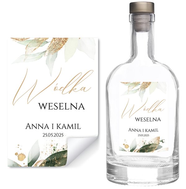 Naklejki na butelki Emilia