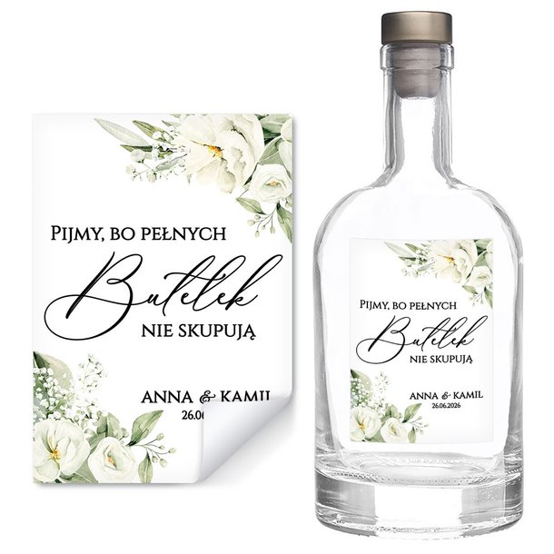 Naklejki na butelki Gipsówka