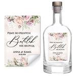 Naklejki na butelki Rose