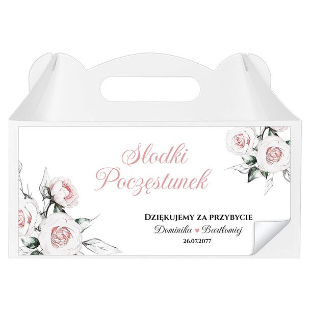 Naklejki na pudełka na ciasto 3 szt. - Julia