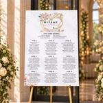 Plan stołów weselny Tablica na wesele 90x60cm - Ariana2
