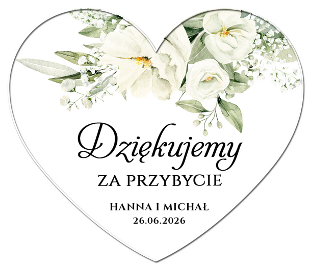 Magnesy z podziękowaniem - Gipsówka