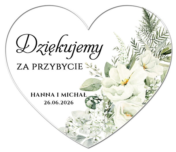 Magnesy z podziękowaniem - Gipsówka