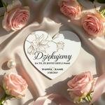 Podziękowania dla gości magnesy - Bella
