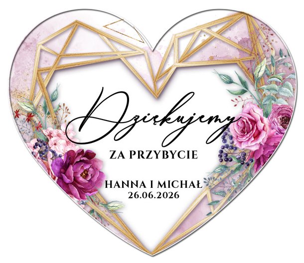 Podziękowania Magnesy Dalia