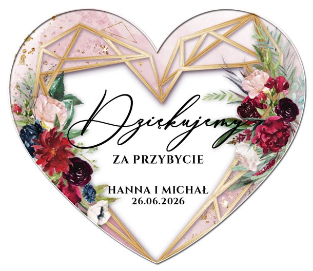 Podziękowania Magnesy Dalia