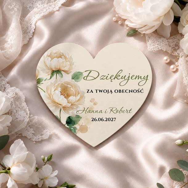 Podziękowania dla gości magnesy - Nerida