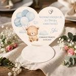 Podziękowania na chrzest tło - podkładka pod czekoladkę 12
