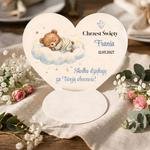 Podziękowania na chrzest tło - podkładka pod czekoladkę 29
