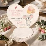 Podziękowania na chrzest tło - podkładka pod czekoladkę 45