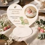 Podziękowania na chrzest tło - podkładka pod czekoladkę 48
