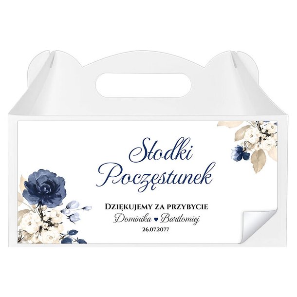 Naklejki na pudełka na ciasto 3 szt. - Oliwia