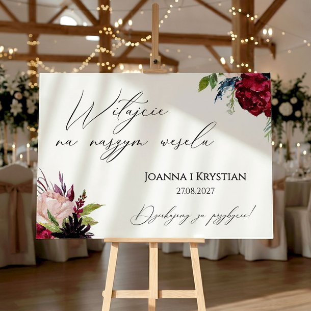 Tablica powitalna 50x70cm POZIOM - Megan