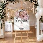 Tablica powitalna na Chrzest Święty 50x70cm - ze zdjęciem