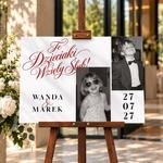 Tablica powitalna na wesele 50x70cm poziomo - Te dzieciaki wzięły ślub