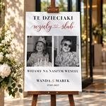 Tablica powitalna na wesele 50x70cm - Te dzieciaki wzięły ślub